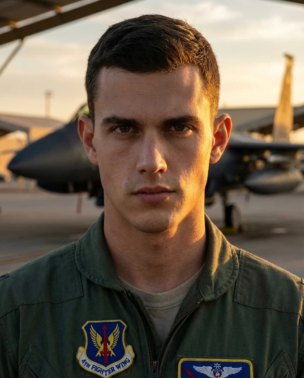 Air force pilot headshot